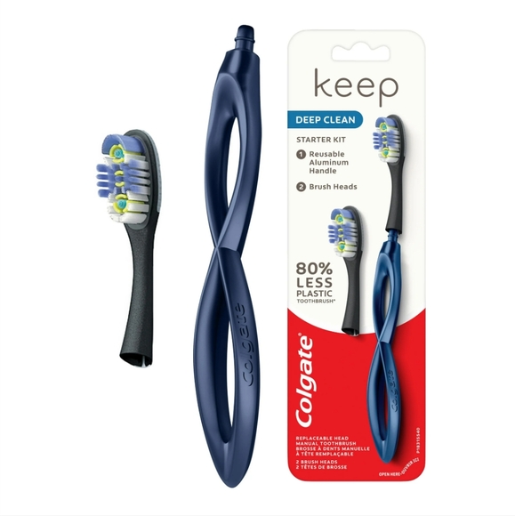 Colgate Keep Manual Toothbrush Deep Clean Starter Kit - Navy - Picture 2 of 7